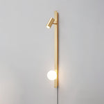 Charger l'image dans la visionneuse de galerie, Long Arm Brass Plug-In Wall Light - product image 7