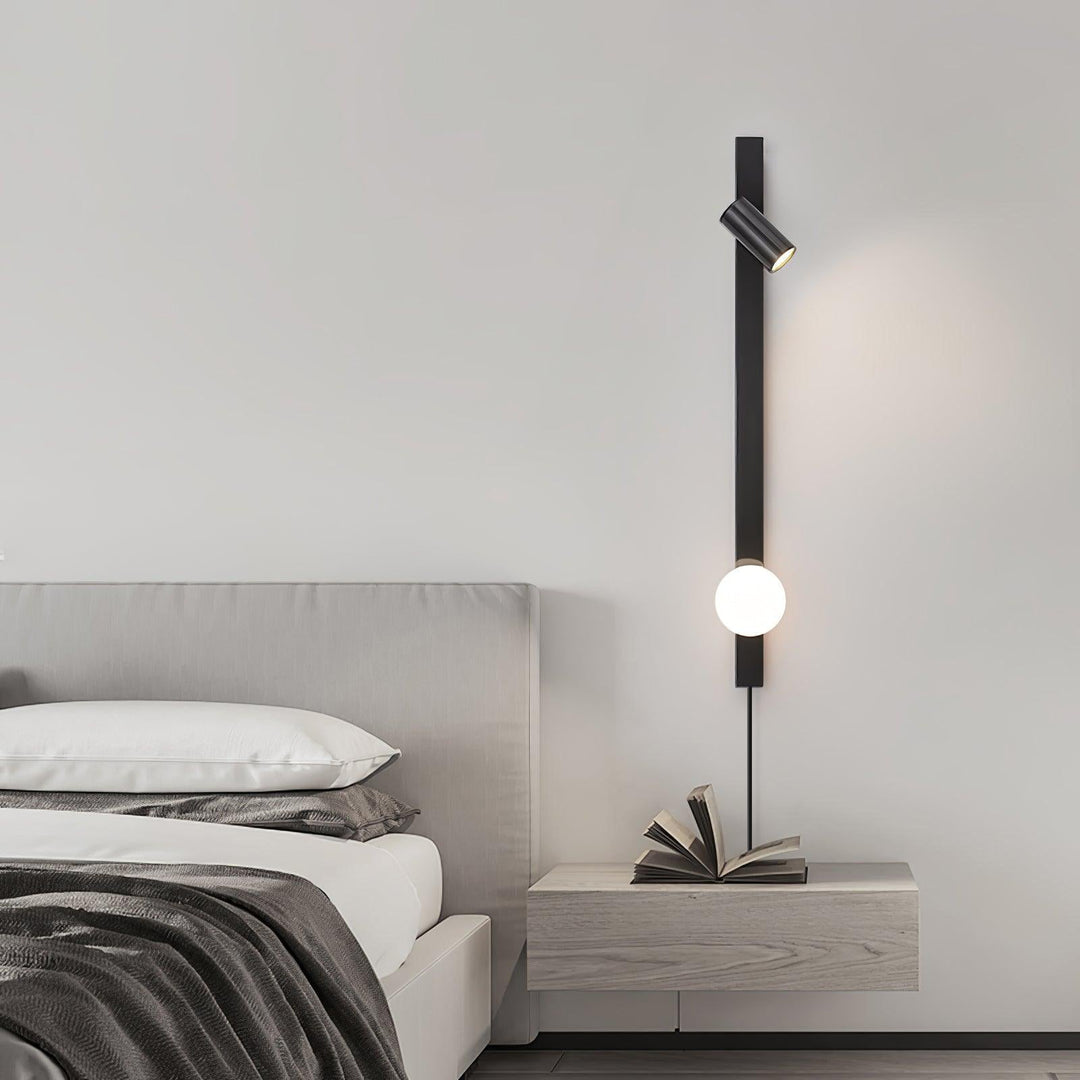 Long Arm Brass Plug-In Wall Light - product image 3