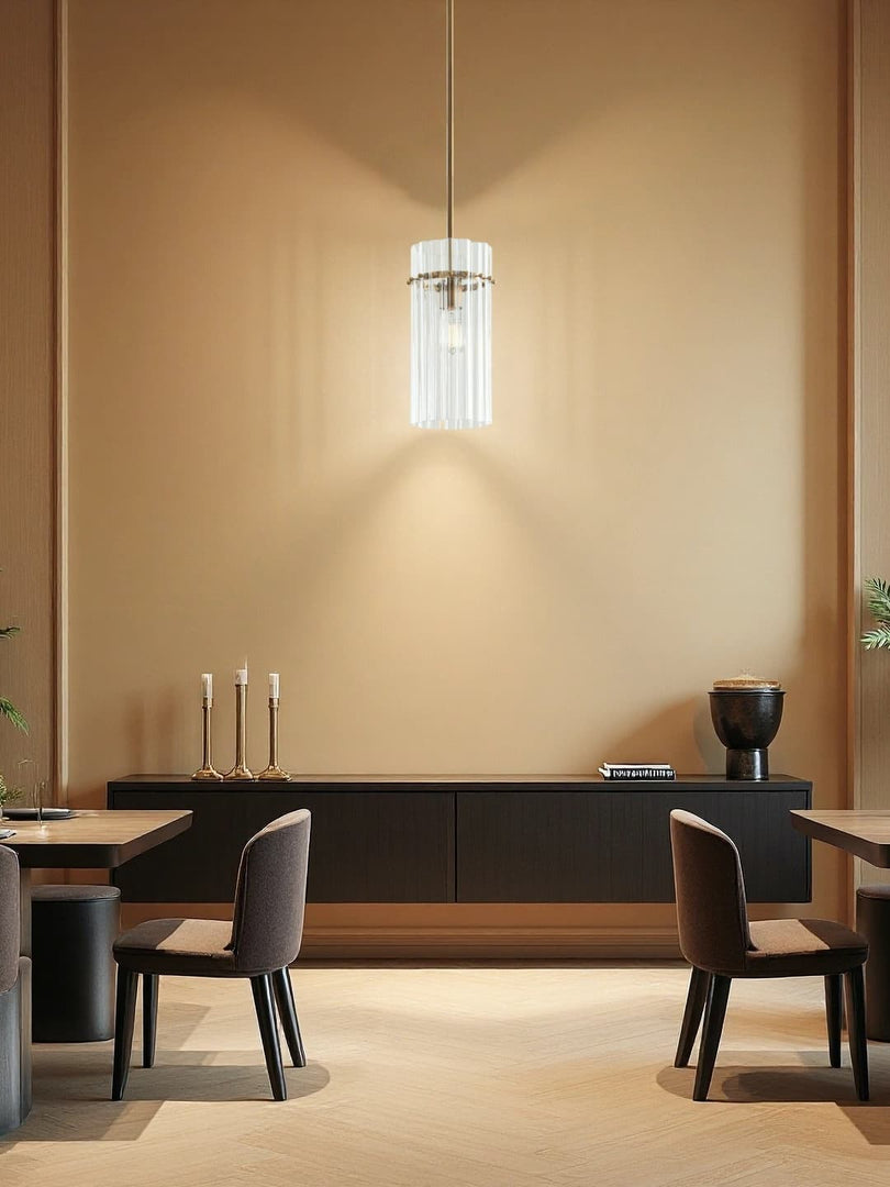 Lámpara colgante de cristal Lumora: estilo moderno de araña de cristal