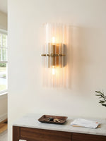 Bild in Gallery-Viewer laden, Lumora Crystal Up Down Wandleuchte – Doppel-Wandleuchte für Schlafzimmer
