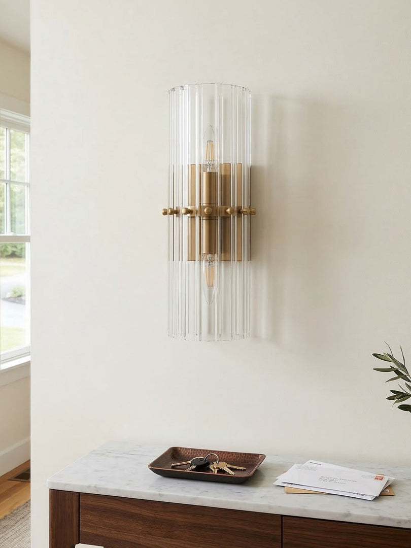 Lumora Crystal Up Down Wandleuchte – Doppel-Wandleuchte für Schlafzimmer