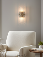 Load image into Gallery viewer, Lumora Crystal Up Down Wall Light – Double Wall Sconce for Bedroom
