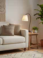 Load image into Gallery viewer, Luvora Fabric Drum Table Lamp - Pleated Shade Retro Design For Bedroom
