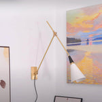 Load image into Gallery viewer, Magari Brass Plug-In Wall Light - product image 3