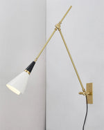 Load image into Gallery viewer, Magari Brass Plug-In Wall Light - product image 4