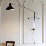 Load image into Gallery viewer, Adjustable Long-Reach Black Wall Lamp product view 21