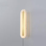 Bild in Gallery-Viewer laden, Alabaster Rounded Plug-In Wall Light with Inline Switch - product image 9