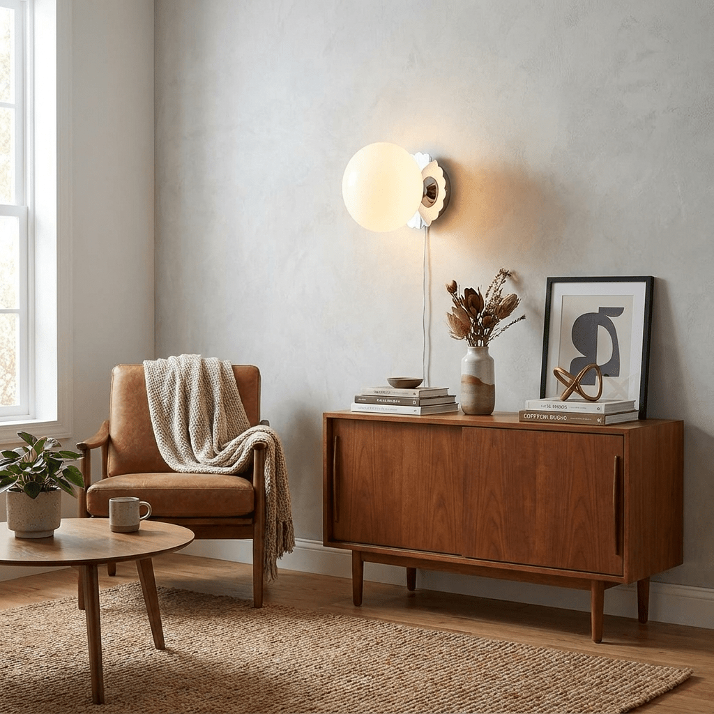 Marshmallow Tinted-Glass Plug-In Wall Light - product image 7
