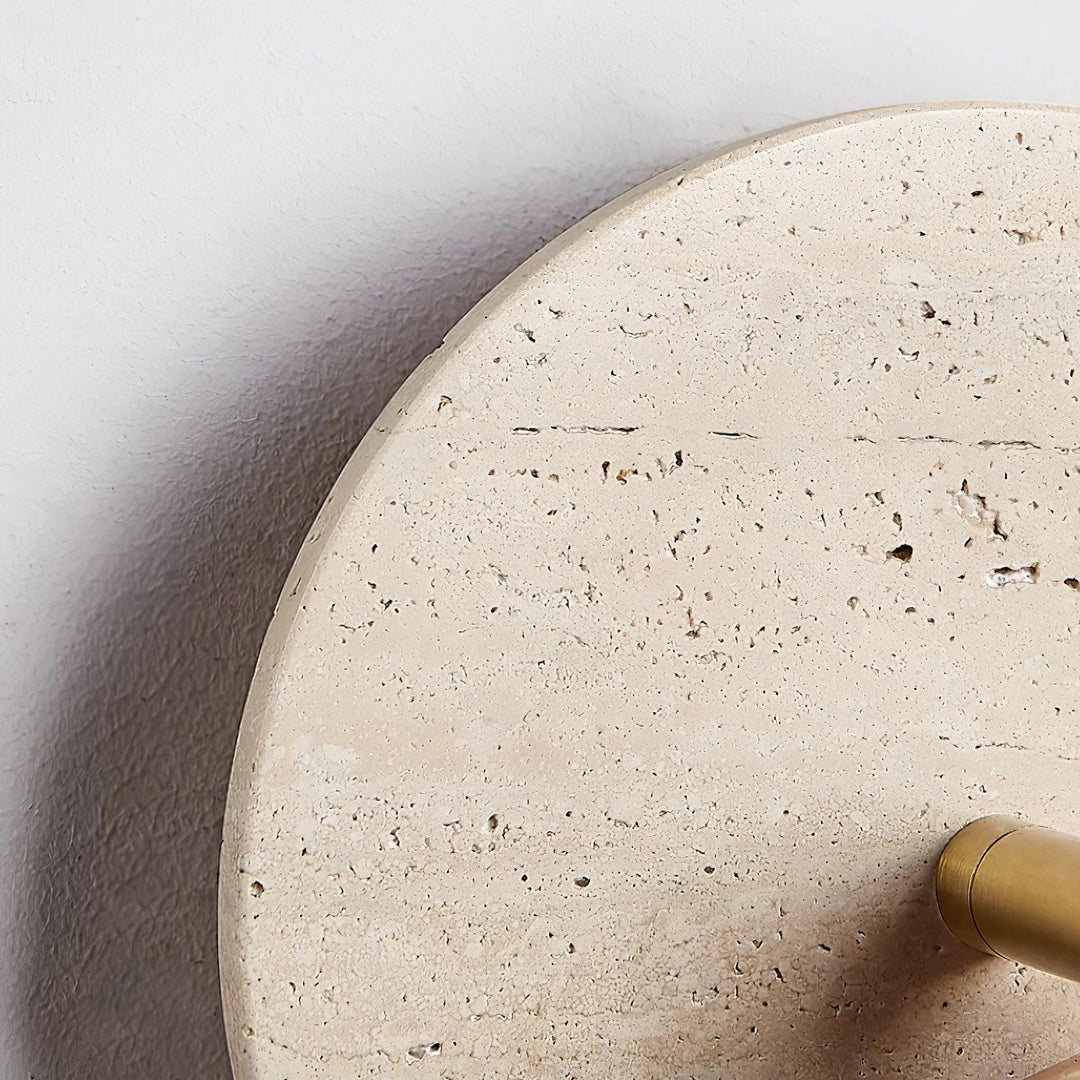 Travertine and Wood Adjustable Wall Light - product view 25