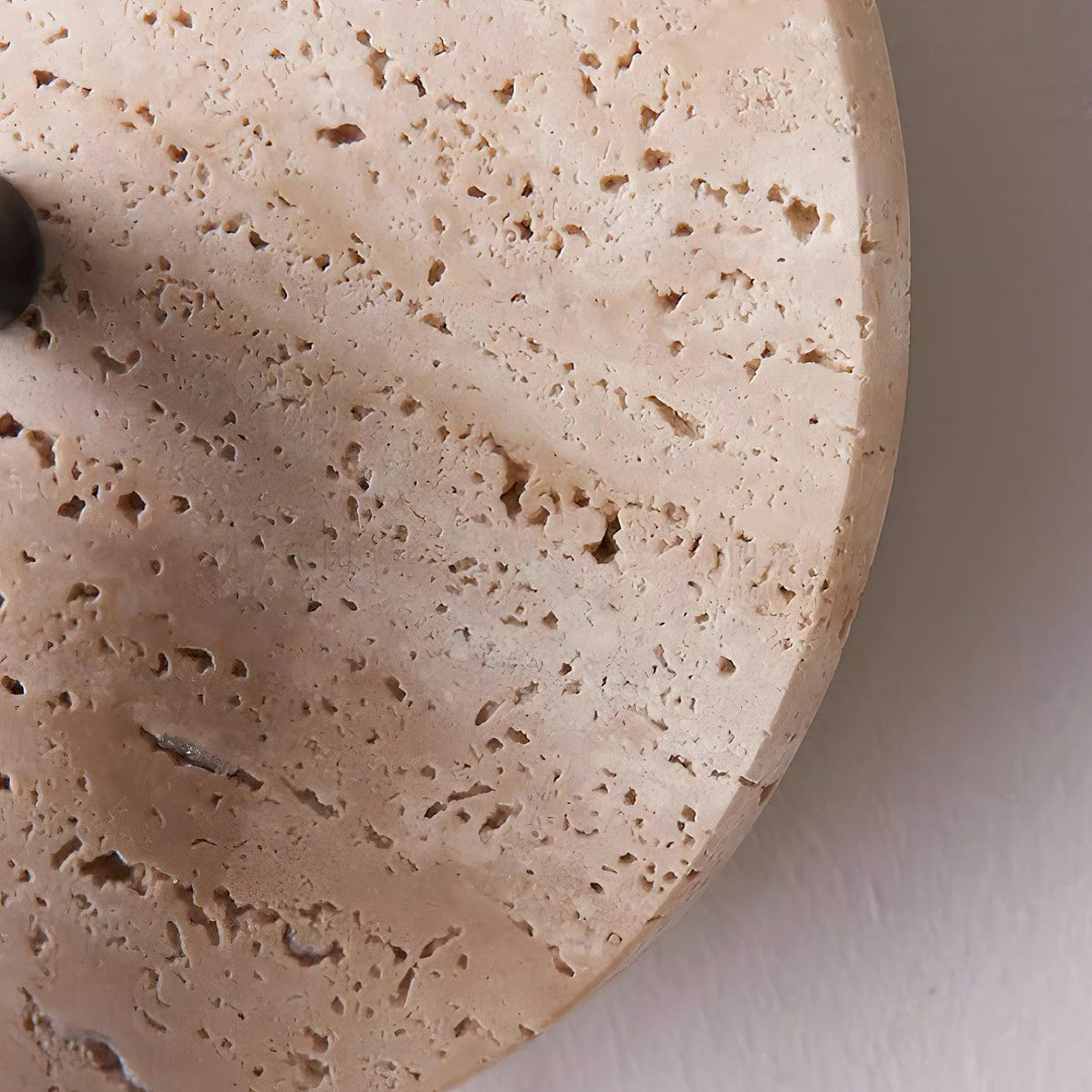 Travertine and Wood Adjustable Wall Light - product view 26
