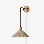 Bild in Gallery-Viewer laden, Microcement Wood Plug-In Wall Light - product image 1