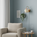 Bild in Gallery-Viewer laden, Bow-Topped Glass Bell Plug-In Wall Sconce product view 11