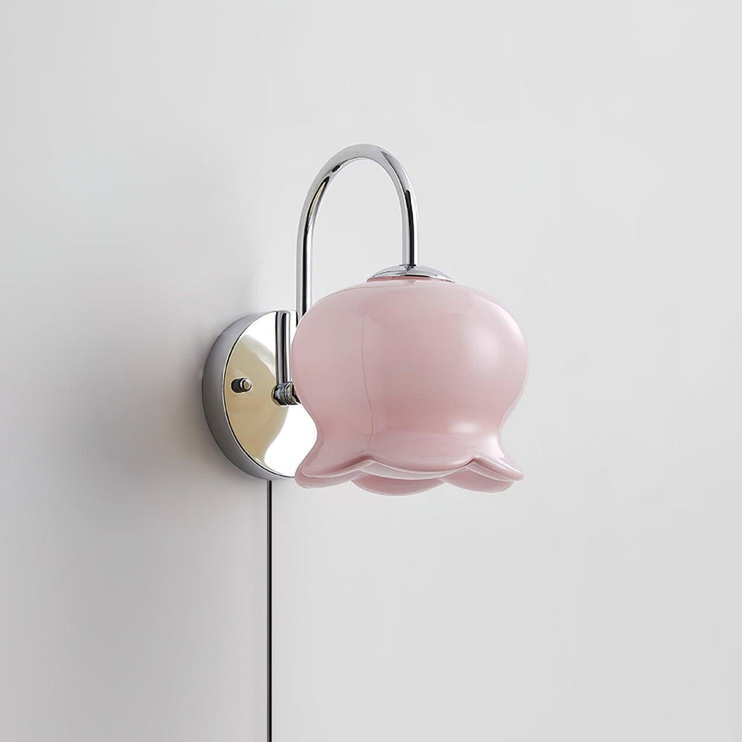 Bow-Topped Glass Bell Plug-In Wall Sconce product view 23