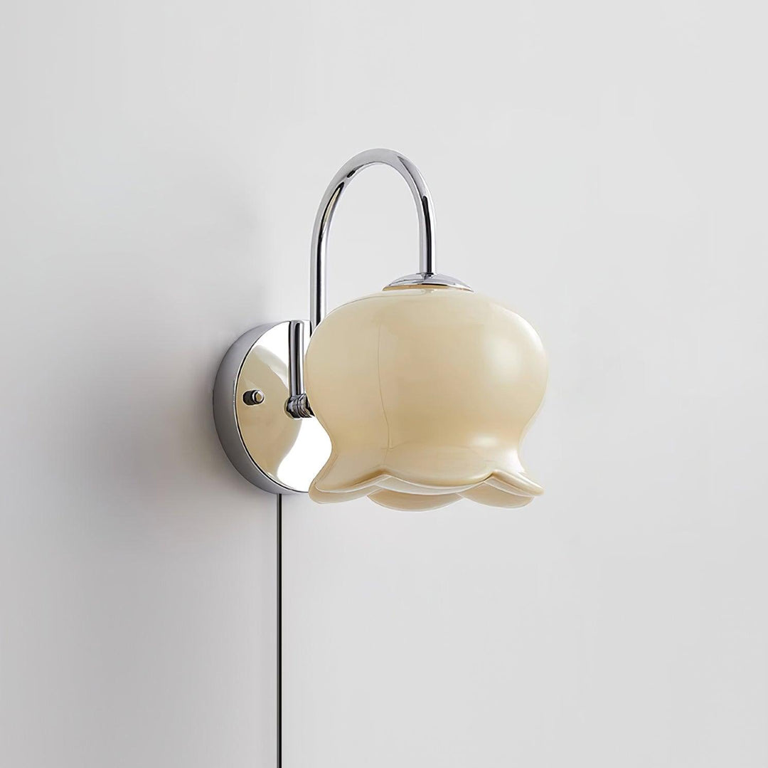 Bow-Topped Glass Bell Plug-In Wall Sconce product view 24