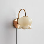 Bild in Gallery-Viewer laden, Bow-Topped Glass Bell Plug-In Wall Sconce product view 26