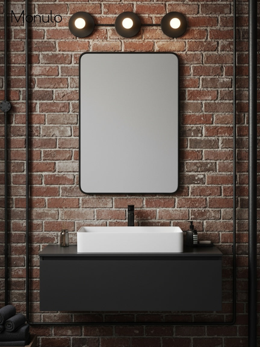 Minimal 3-Light Vanity Wall Sconce – Multiple Color Options Available