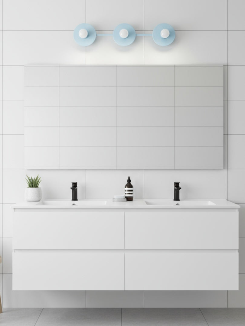 Minimalistische 3-Licht-Wandlampe für das Badezimmer – Mehrere Farboptionen verfügbar