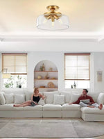 Load image into Gallery viewer, Contemporary Minimalist Glass Ceiling Light
