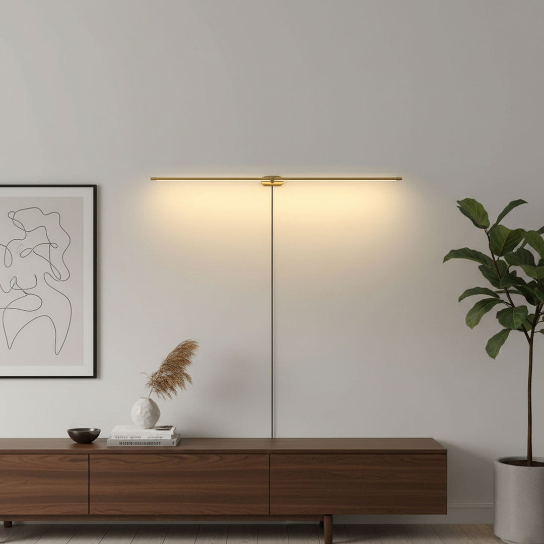 Slim Acrylic Linear Plug-In Wall Light - product image 9
