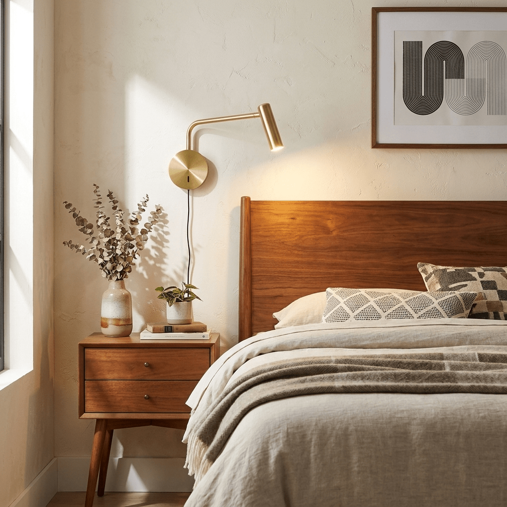 Slim Metal Disc Plug-In Wall Light - product image 3