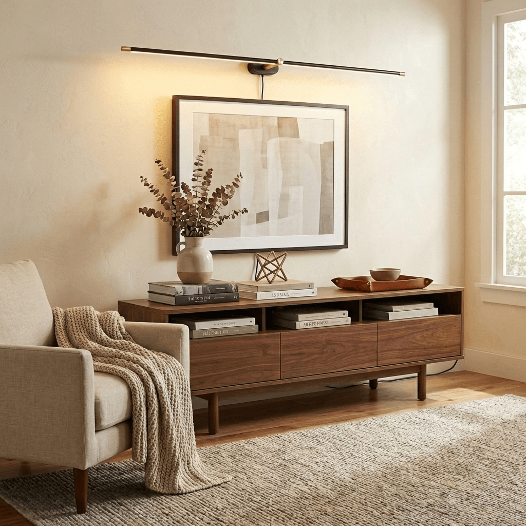 Slim Acrylic Linear Plug-In Wall Light - product image 4