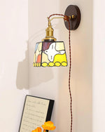 Load image into Gallery viewer, Colorful Stained Glass Plug-In Wall Lamp product view 5