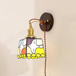 Load image into Gallery viewer, Colorful Stained Glass Plug-In Wall Lamp product view 4