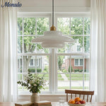 Cargar imagen en el visor de la Galería, Lámpara Colgante Blanca Lechosa de Múltiples Niveles - Lámpara Moderna de Vidrio para Comedor