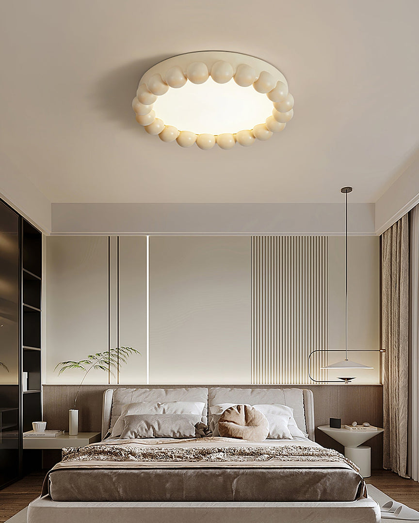 Plafonnier moderne en résine - Lumière LED diffuse et chaleureuse