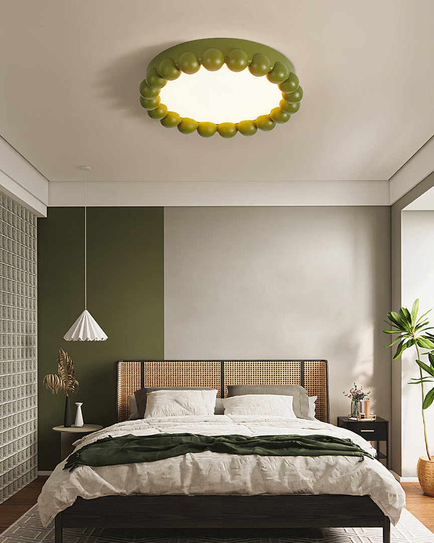Plafonnier moderne en résine - Lumière LED diffuse et chaleureuse