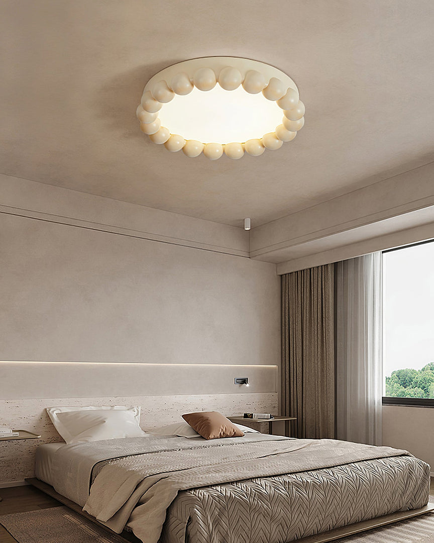 Plafonnier moderne en résine - Lumière LED diffuse et chaleureuse