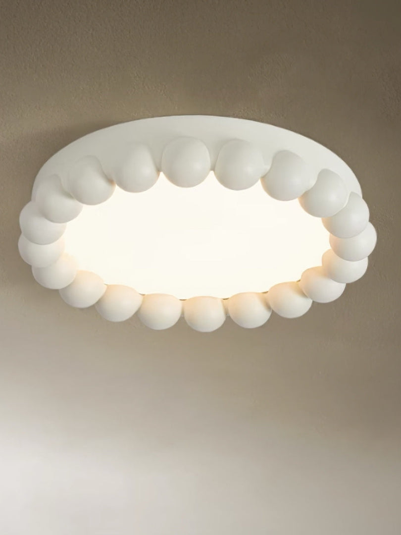 Plafonnier moderne en résine - Lumière LED diffuse et chaleureuse