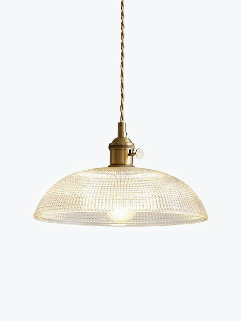 Suspension moderne à nervures - Design spiralé élégant