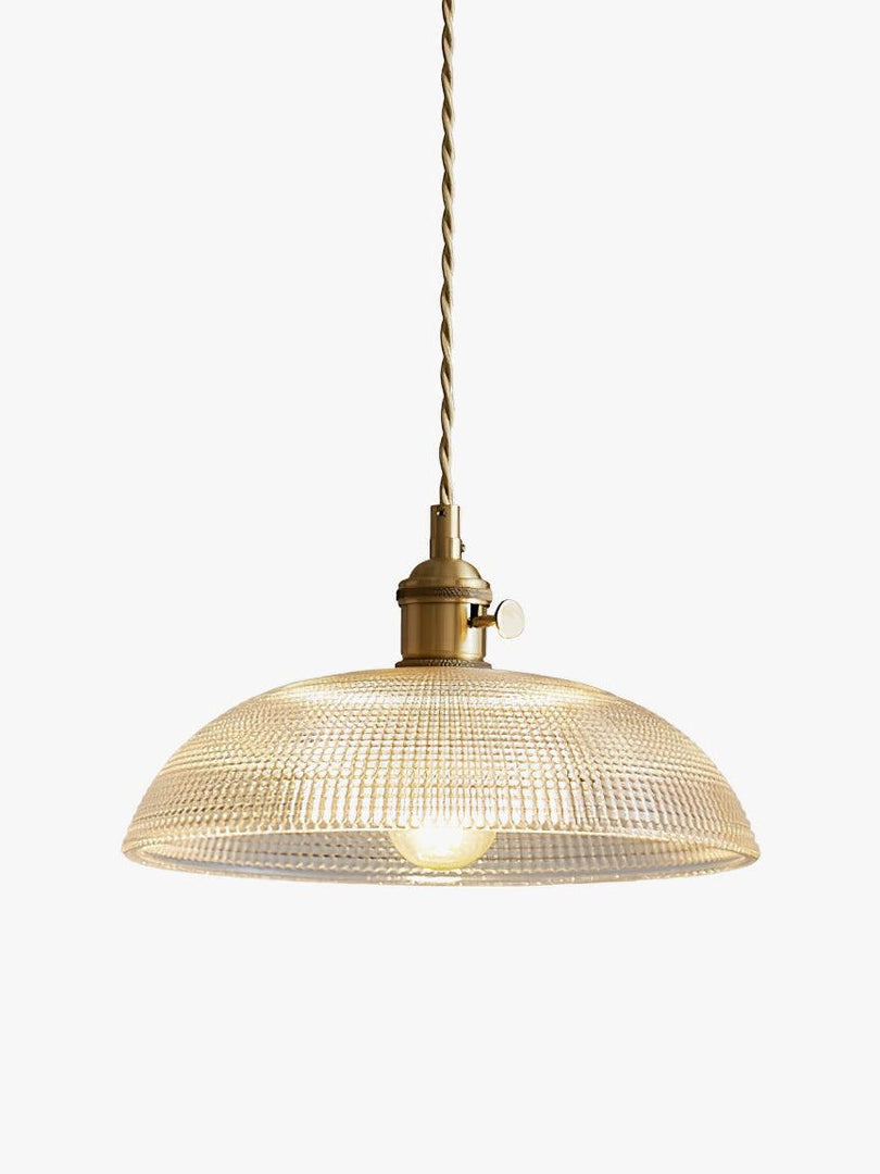 Suspension moderne à nervures - Design spiralé élégant