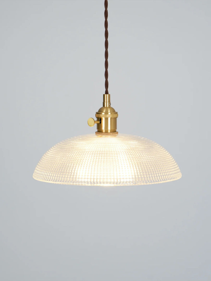 Suspension moderne à nervures - Design spiralé élégant