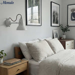 Cargar imagen en el visor de la Galería, Aplique de Pared Metálico Retro Modryx - Brazo Ajustable para Lectura junto a la Cama e Iluminación de Realce
