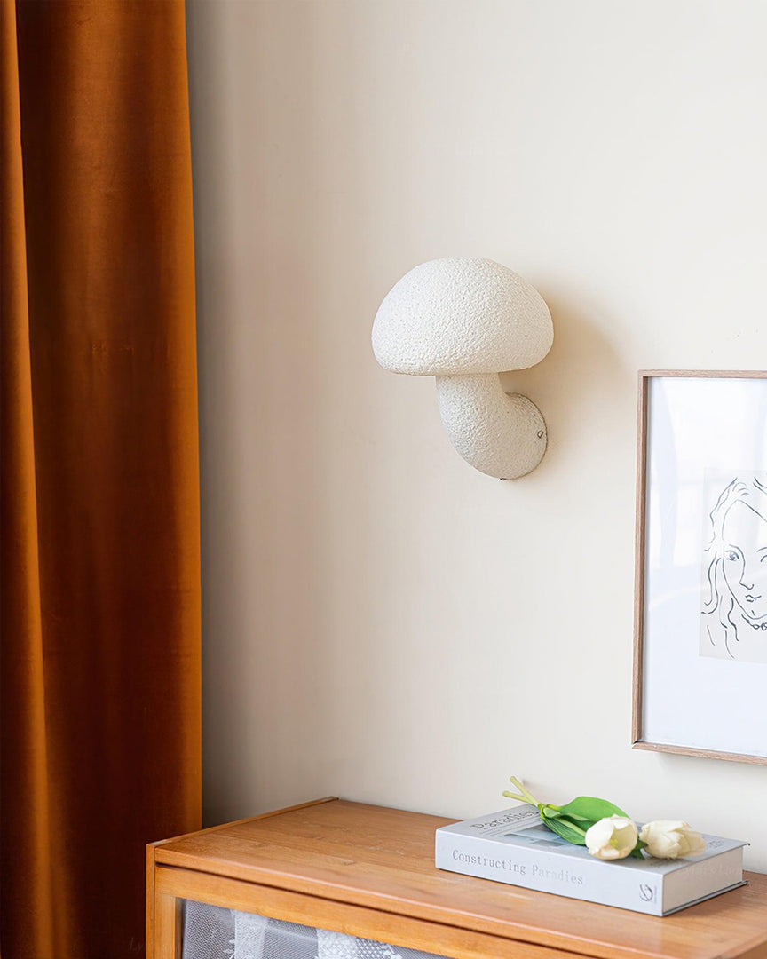 Mushroom Resin Plug-In Wall Light with Inline Switch - product image 7