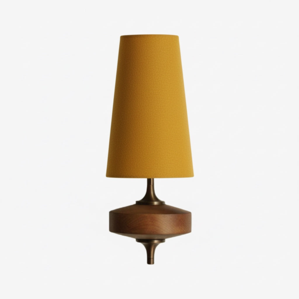 Aplique de pared Rowan Retro con pantalla de tela: iluminación clásica de tela para el dormitorio