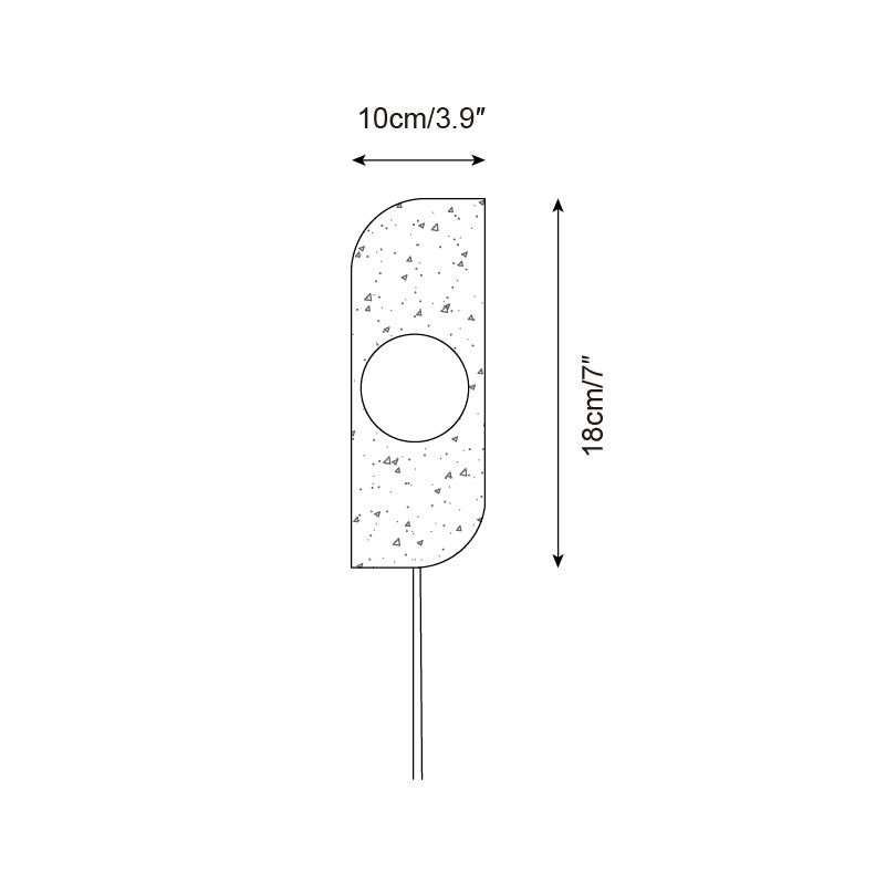 Travertine Multi-Globe Plug-In Wall Lamp dimension diagram