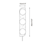 Cargar imagen en el visor de la Galería, Travertine Multi-Globe Plug-In Wall Lamp product view
