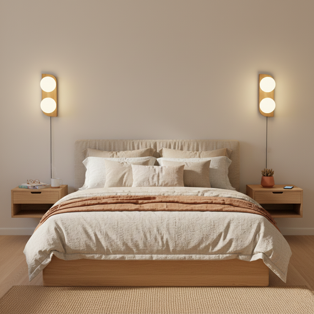 Travertine Multi-Globe Plug-In Wall Lamp product view