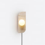 Cargar imagen en el visor de la Galería, Travertine Multi-Globe Plug-In Wall Lamp product view