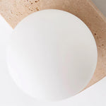 Cargar imagen en el visor de la Galería, Travertine Multi-Globe Plug-In Wall Lamp product view
