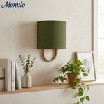Load image into Gallery viewer, Nolvara Fabric Shade Wall Lamp - Modern Bedroom Wall Sconce for Cozy Lighting