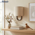 Load image into Gallery viewer, Nolvara Fabric Shade Wall Lamp - Modern Bedroom Wall Sconce for Cozy Lighting