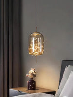 Load image into Gallery viewer, Nordic Starry Cylinder Glass Pendant Lamp
