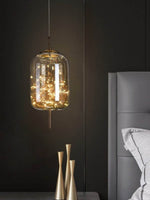 Load image into Gallery viewer, Nordic Starry Cylinder Glass Pendant Lamp
