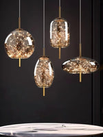 Load image into Gallery viewer, Nordic Starry Cylinder Glass Pendant Lamp

