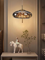 Load image into Gallery viewer, Nordic Starry Cylinder Glass Pendant Lamp
