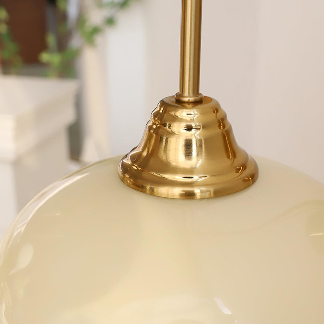 Curved Metal and Glass Plug-In Wall Sconce product view 13